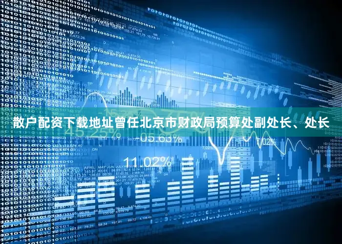 散户配资下载地址曾任北京市财政局预算处副处长、处长